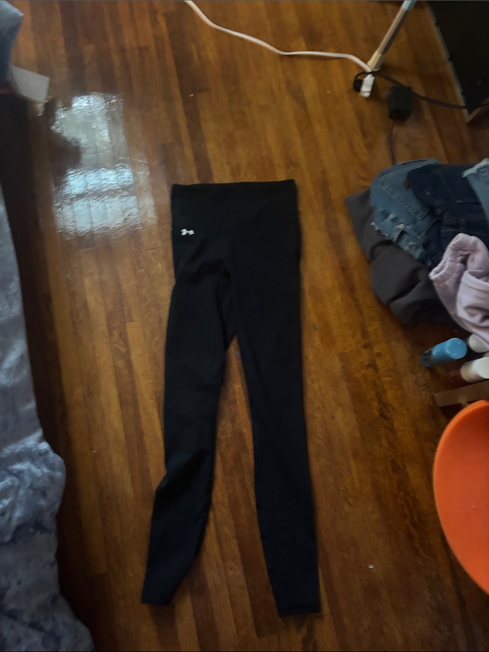 Under Armour Black Girls' High-Rise Performance Leggings